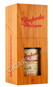 деревянная упаковка виски glenfarclas family casks 1964г 0.7л