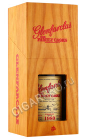 деревянная упаковка виски glenfarclas family casks 1980г 0.7л