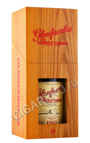 деревянная упаковка виски glenfarclas family casks 1963г 0.7л