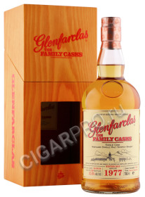 виски glenfarclas family casks 1977г 0.7л в деревянной упаковке