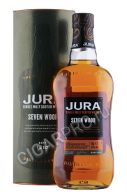 виски jura seven wood 0.7л в подарочной тубе