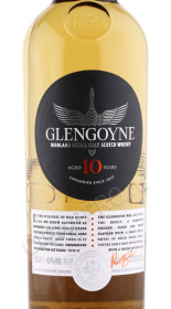 этикетка виски glengoyne 10 years old 0.7л