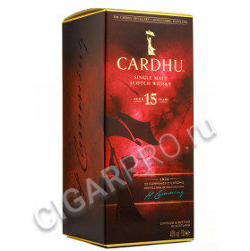 подарочная упаковка cardhu 15 years 0.7 l