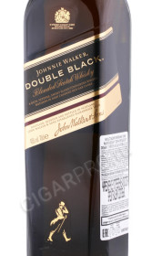 этикетка виски johnnie walker double black 0.7л