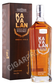 виски kavalan single malt 0.7л в подарочной упаковке