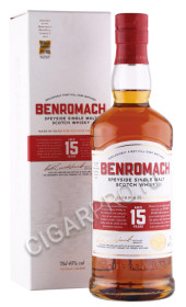 виски benromach 15 years 0.7л в подарочной упаковке