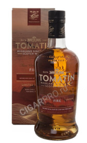 tomatin fire 0.7l gift box купить виски томатин файр 0.7 л.в п/у цена