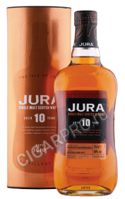 виски jura aged 10 yaers 0.7л в подарочной тубе