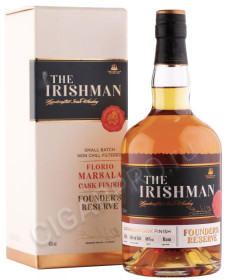 виски зе айришмен фаундерс резерв 0.7л в подарочной упаковке виски the irishman founders reserve 0.7л в подарочной упаковке