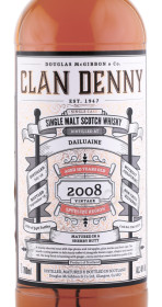 этикетка виски clan denny dailuaine 0.7л