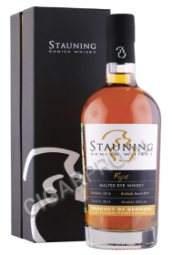 виски stauning malted rye 0.7л в подарочной упаковке
