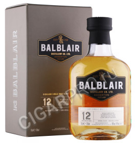 виски balblair 12 years 0.7л в подарочной упаковке