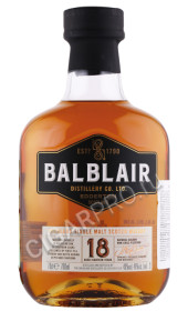 виски balblair 18 years 0.7л