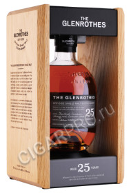 деревянная упаковка виски glenrothes 25 years 0.7л