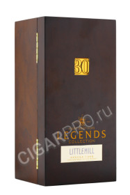 подарочная упаковка littlemill single 30 years old legends collection 0.7л