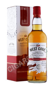 виски west cork bourbon cask 0.7л в подарочной упаковке