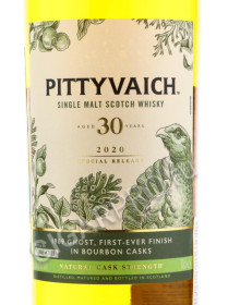 этикетка pittyvaich 30 years old special release 2020 0.7 l