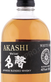этикетка виски akashi meisei 0.5л