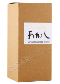подарочная упаковка виски akashi blended 0.5л