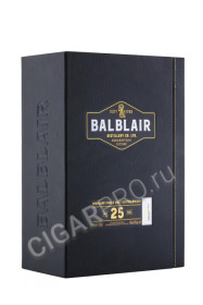 подарочная упаковка balblair 25 years 0.7л