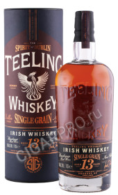 виски teeling irish whiskey single grain 0.7л в подарочной тубе