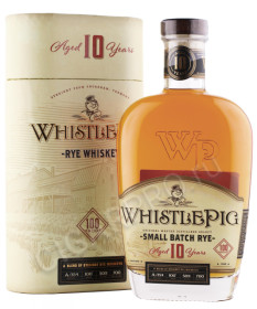 виски whistlepig 10 years old 0.7л в подарочной упаковке