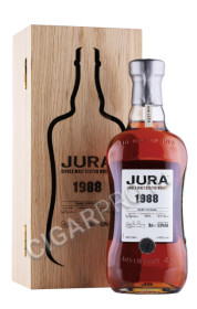 виски jura rare vintage 1988 0.7л в деревянной упаковке