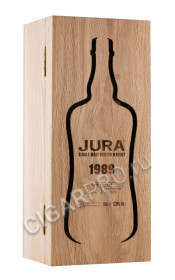 деревянная упаковка виски jura rare vintage 1989 0.7л