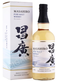 виски masahiro pure malt 0.7л в подарочной упаковке