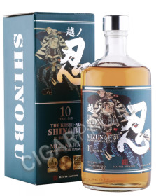 виски shinobu pure malt 10 years old mizunara japanese oak finish 0.7л в подарочной упаковке