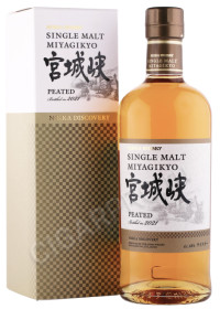 виски nikka miyagikyo single malt peated 0.7л в подарочной упаковке
