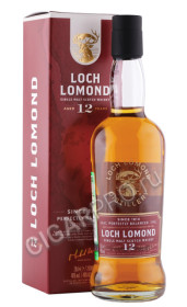 виски loch lomond 12 years old 0.2л в подарочной упаковке