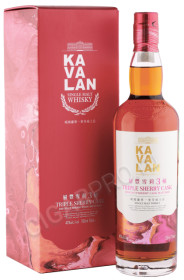 виски kavalan triple sherry cask 0.7л в подарочной упаковке