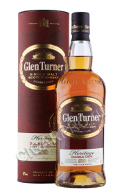 виски глен тернер эритаж дабл каск 0.7л в подарочной тубе виски glen turner heritage double cask 0.7л в подарочной тубе