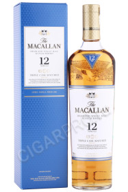 виски macallan triple cask matured 12 years 0.7л в подарочной упаковке