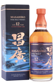 виски masahiro 12 years pure malt oloroso sherry cask 0.7л в подарочной упаковке