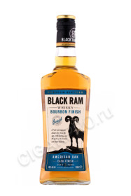 виски black ram bourbon finish 3 years old 0.5л