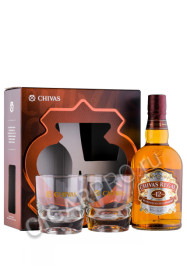 виски chivas regal 12 years old + 2 бокала 0.7л