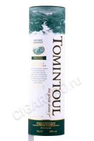 подарочная упаковка виски tomintoul speyside glenlivet peatet 0.7л