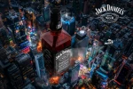 Jack Daniels Tennessee Виски Джек Дэниэлс Теннесси 1л в подарочной упаковке