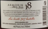 Контрэтикетка Виски Арморик 18 лет 0.7л