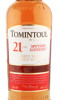 этикетка виски tomintoul 21 years old 0.7л