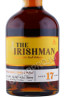 этикетка виски irishman 17 years old single malt 0.7л