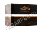 подарочная упаковка виски tomatin 1977 + 2 glases 0.7 l