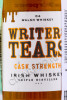 этикетка writers tears cask strength 0.05л