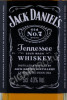 этикетка американский виски jack daniels 0.05л