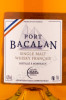 этикетка виски port bacalan single malt 0.7л