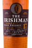 этикетка виски the irishman single malt 17 years old 0.7л