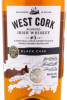 этикетка виски west cork black cask 0.7л