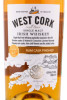 этикетка виски west cork rum cask finished 0.7л